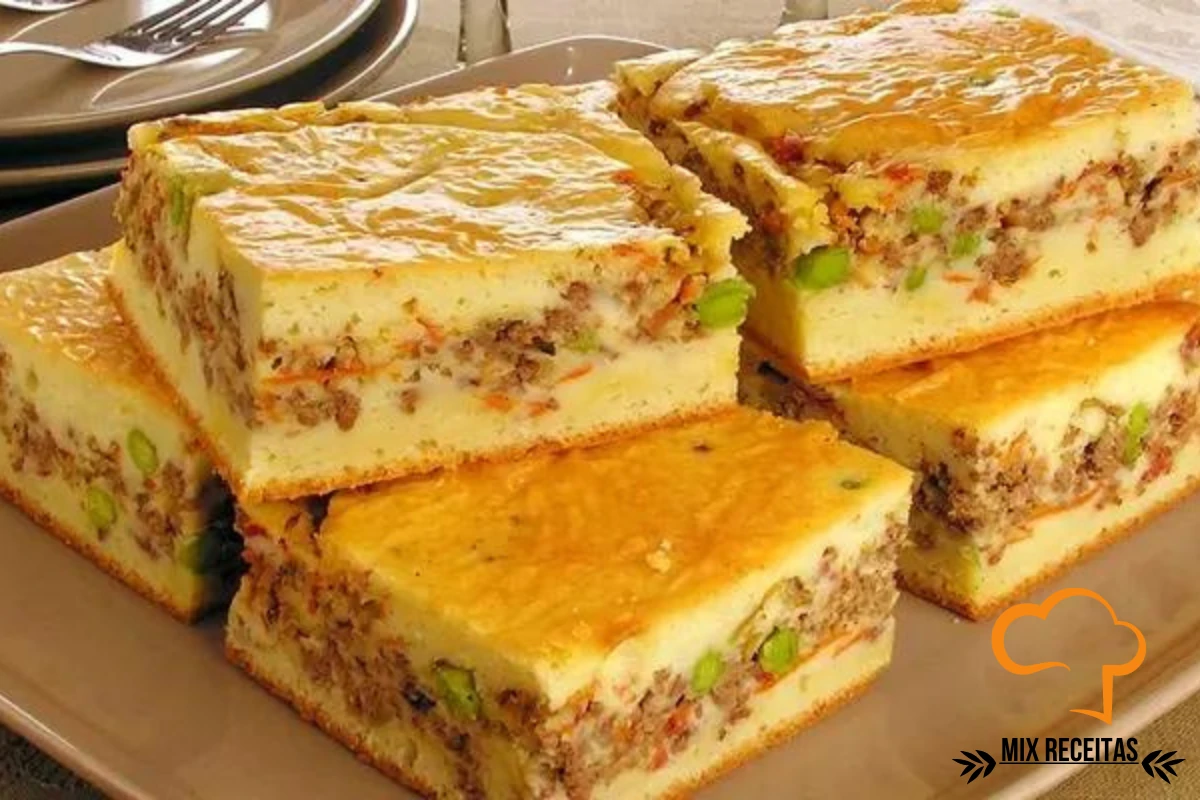 Torta de Carne Moída no Liquidificador