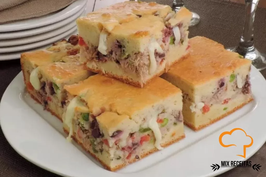 torta de atum com queijo